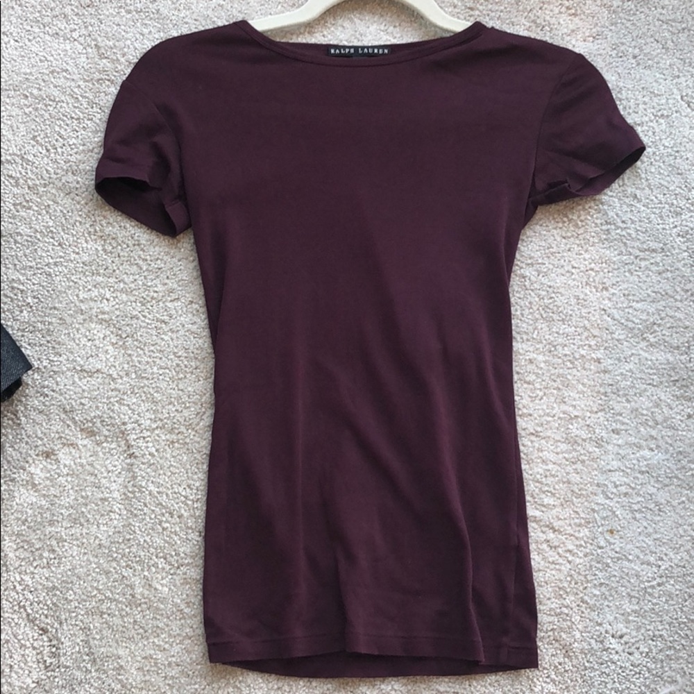 Ralph Lauren tshirt dark purple xs